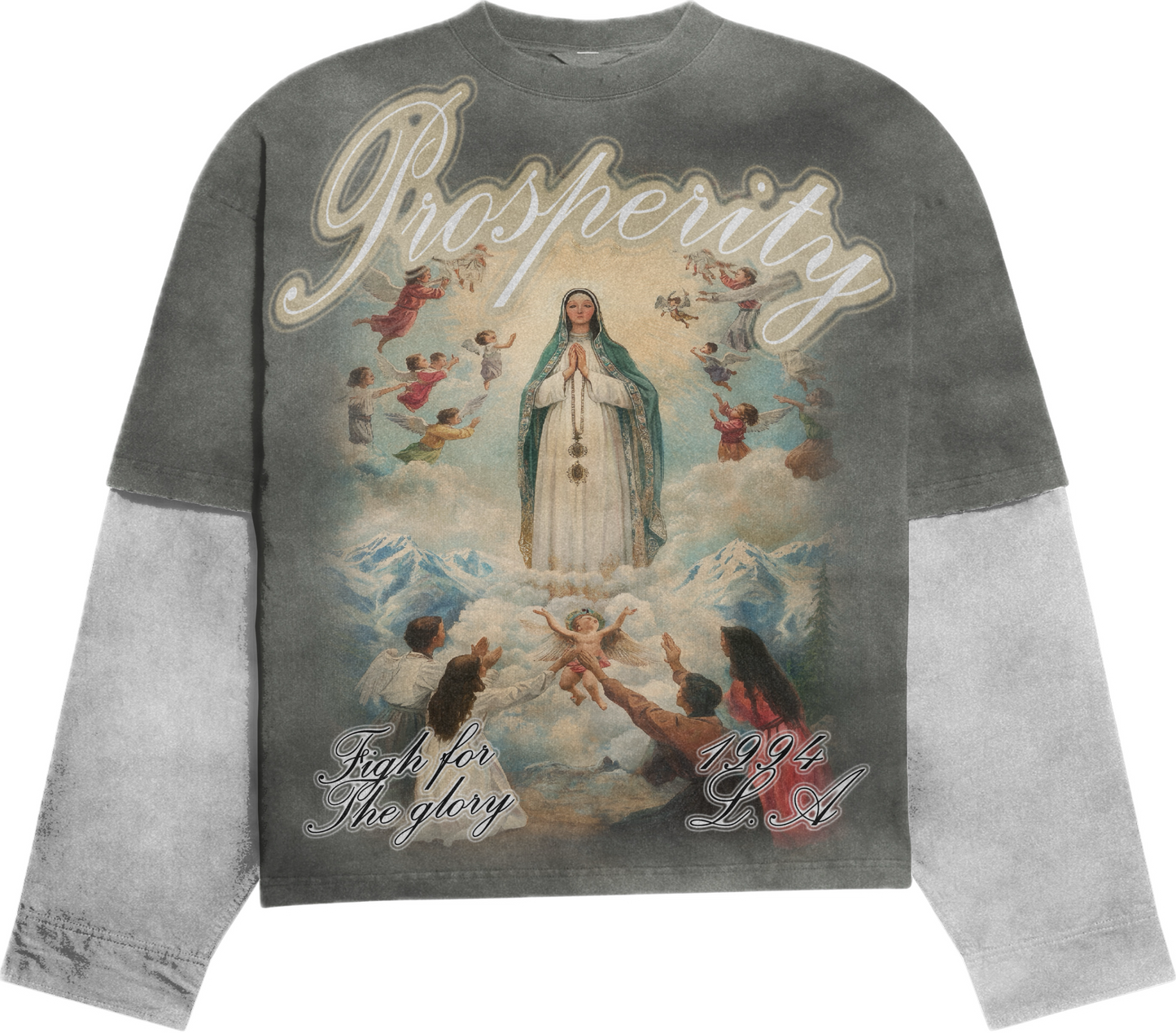 Walking With Angels Double Layered Tee