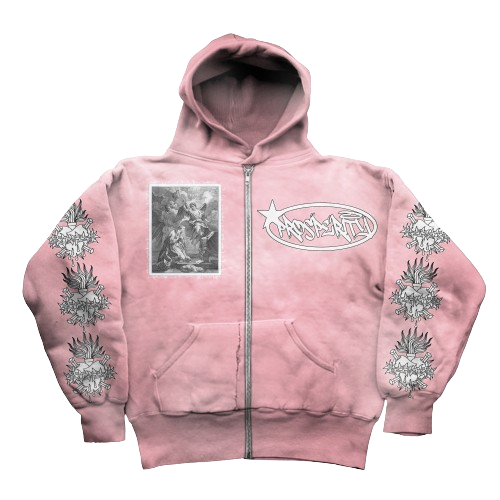 Lonely Hearts Zipup (Pink)
